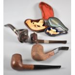 A Collection of Vintage Pipes, cased Meerschaum Pipes, Some with Condition Issues