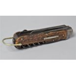 A Late 19th/Early 20th Century Pocket Knife by George Butler and Co having Ten Tools to include,