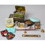 A Collection of Curios to Include Lighters, Cribbage Board Markers, British Coins, Turkish