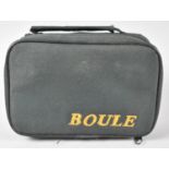 A Modern Small Set of French Boules in Canvas carrying Bag, 20cms Wide