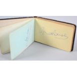 A Vintage Autograph Album Containing Mainly Manchester United Signatures to Include Bobby Noble,