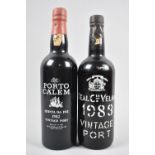 A Bottle of Real Cia Velha 1983 Vintage Port Together with a Bottle of Porto Calem Quinta Da Foz