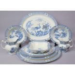 A Collectionof Woods and Sons Pattern Dinnerwares to comprise Jugs, Various Graduated Platters,