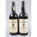 Two Bottle of Warre's Vintage Port, 1983 Bottled 1985 and 1984 Quinta Da Cavadinha