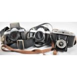 A Collection of Vintage Cameras to Include Asahi Pentax Spotmatic F, Fujica STX-1 and a Kershaw