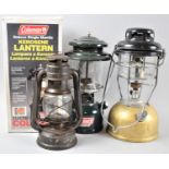 A Collection of Hurricane and Kerosene Lanterns, One with Box and Unused