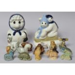 A Collection of Wade Whimsies and Wade Christmas Ornaments, 1995-1996