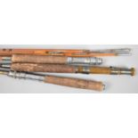 A Collection of Vintage Split Cane and Other Fishing Rods