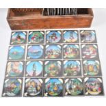 A Collection of 40 Coloured Magic Lantern Slides, Alice in Wonderland, Virtually Complete Set in