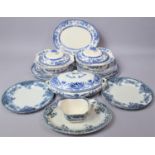 A Collection of various Blue and White Dinnerwares to comprise Collection of Windsors by Midwinter