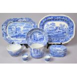 A Collection of Various Copeland Spode Italian Pattern China to comprise Two Platters, Large Cup,