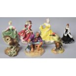 A Collection of Various Figural Ornaments to comprise Royal Doulton Ladies, Royal Doulton