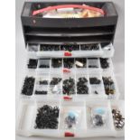 A Four Drawer Carrying Case Containing Miniature Wargaming Soldiers, Horses and Figures etc