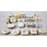 A Collection of Del Prado Porcelain Trinket Boxes