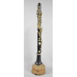 A Novelty Table Lamp Base Formed From a Clarinet, 60cm high