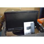 A Technika 19-240 TV with Inbuilt DVD Player, Complete with Remote