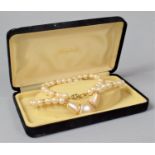 A Vintage String of Faux Pearls by Napier