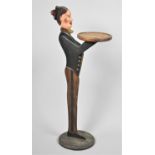 A Vintage Novelty Dumb Waiter, of Figural Form with Circular Tray, 82cm High and Tray 18cm Diameter