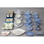 A Collection of Various Ceramics to comprise Part Set of Grindley Blue and White Teawares,