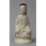 A Chinese Blanc De Chine Figure of Seated Guanyin, 18cm high