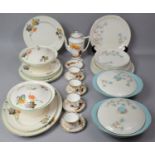 A Collection of Various Dinnerwares to compromise Set of British Anchor, New Hall Etc together
