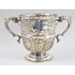 A Scottish Two Handled Silver Plated Trophy by Mackay and Chisholm, Edinburgh, 20cm high