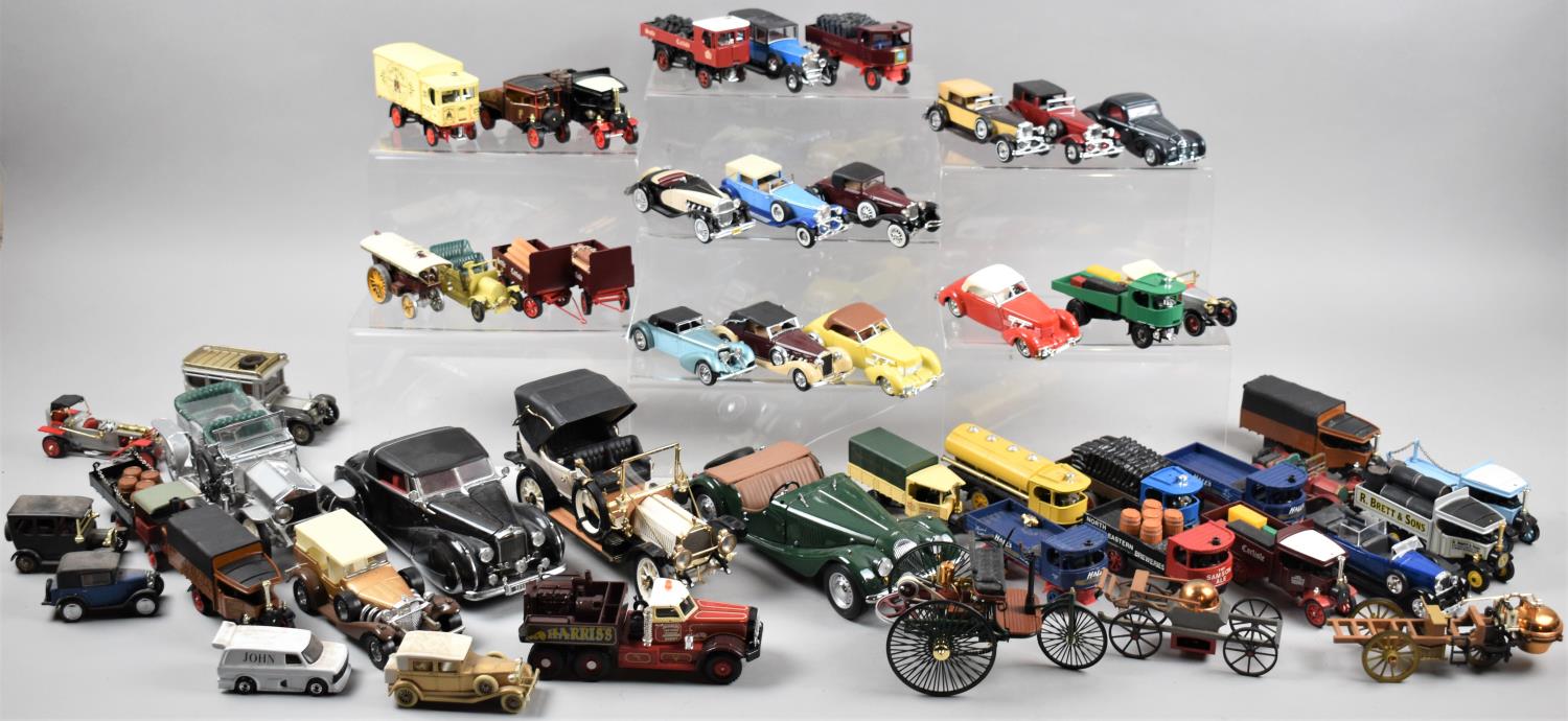 A Collection of Loose and Playworn Diecast Toys To Include Cars, Wagons, Coaches etc