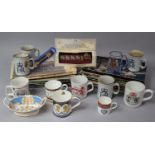 A Collection of Various Commemorative Mugs, Printed Magazines and Newspapers, Matchbox Gold State
