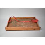 A Vintage Wooden Usherette's Tray, 60cm wide