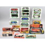 A Collection of Various Boxed Diecast Cars and Vehicles, Two Vintage Crescent Famous Gun Models etc