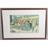 A Framed Cecil Aldin Hunting Print, Do Ye Ken John Peel, 46x28.5cm