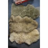 Two Sheep Skin Rugs