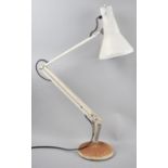 A Vintage Anglepoise Table Lamp, weighted Circular Plinth is Rusted
