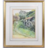 A Framed Watercolour Lyme Regis by Ann Nightingale, 21x28cm