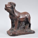 A Cast Priory Study of a Sporting Dog Carrying Pheasant, 16cm long