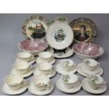 A Collection of Various Transfer Printed Tea and Dinnerwares to Comprise Wedgwood Windemere,