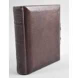 A Late Victorian/Edwardian Photo Album with Clasp, 21.5cm high