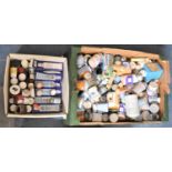 A Box Containing Various Stains and Paints