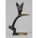 A Mid/Late 20th Century Patinated Bronze Study of a Standing Rabbit in the Manner of Walter Bosse,