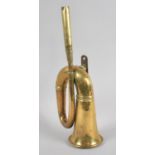 A Vintage Brass Car Horn, Working, 33cm Long