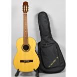 A Late 20th Century Classical Guitar with Modern Soft Carrying Bag