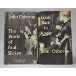 Two Vintage John Osbourne 1st Edition Books, The World of Paul Slickey and Look Back in Anger