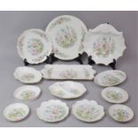 A Collection of Aynsley Wild Tudor China to include Cake Plate, Shaped Plate, Pin Dishes Etc (12