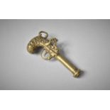 A Small Bronze Study of a Flintlock Pistol