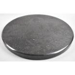 A Modern Circular Polished Granite Chopping Board, 42cm Diameter