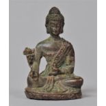 A Bronze Study of Buddha, 6cm high