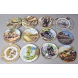 A Collection of Various Plates to include Wedgwood, Royal Vale British Steam Locomotives Etc