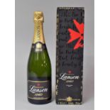 A Single Bottle of Lanson Champagne in Cardboard Carton