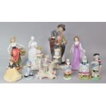 A Collection of Various English and Continental Figural Ornaments, Most with Condition Issues to