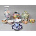 A Collection of Various Vases, Ginger Jars and Oriental China